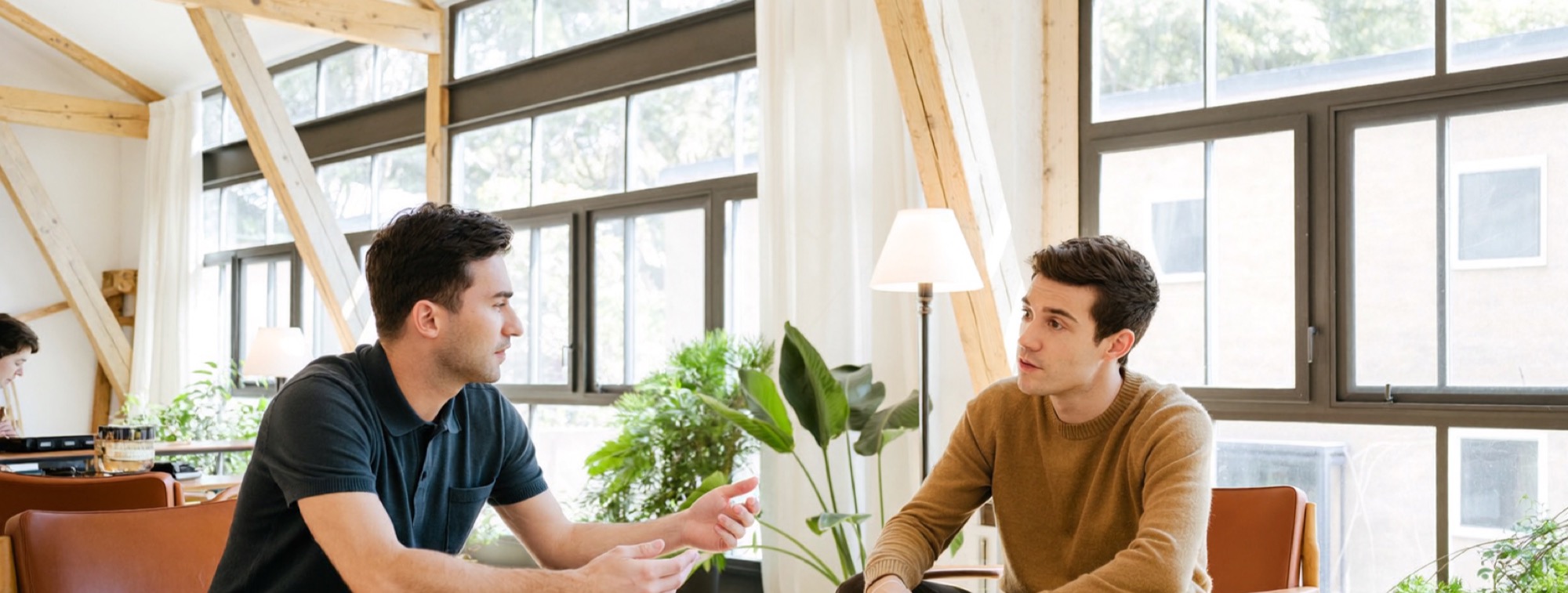 A founder in one real conversation with a prospective client