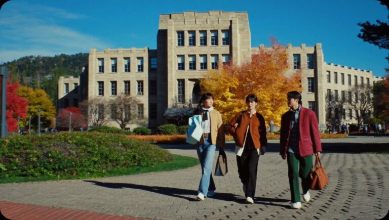Students crossing a campus courtyard, a decision worth six figures