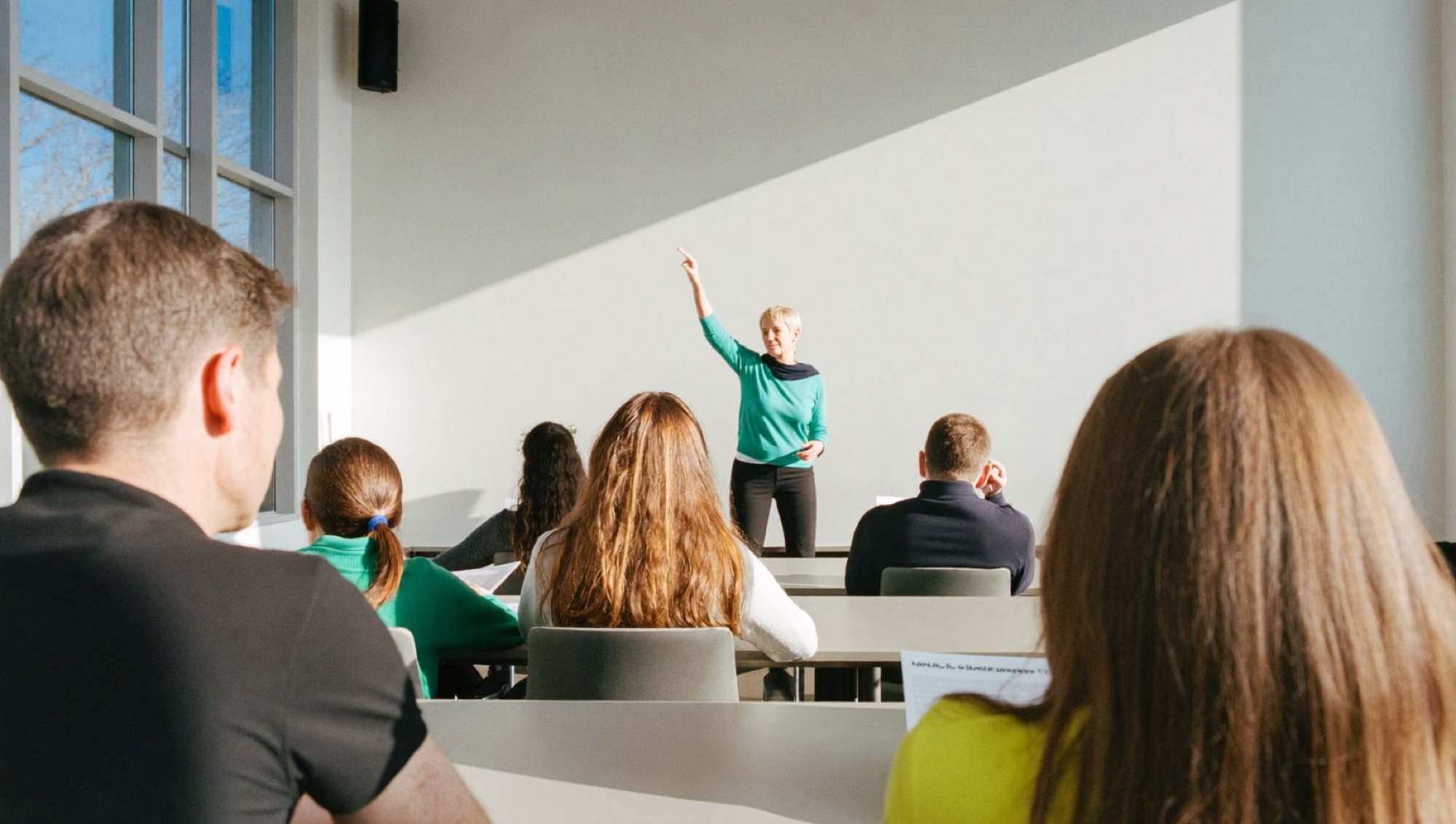 A lecture in progress, the product you are actually buying