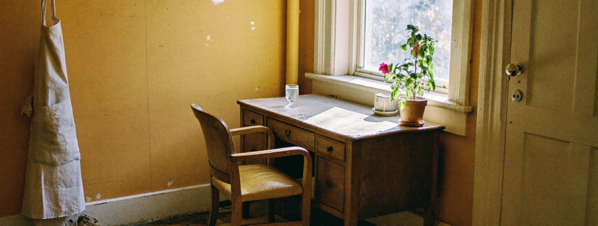 The small back office where most owners do their reading and their books