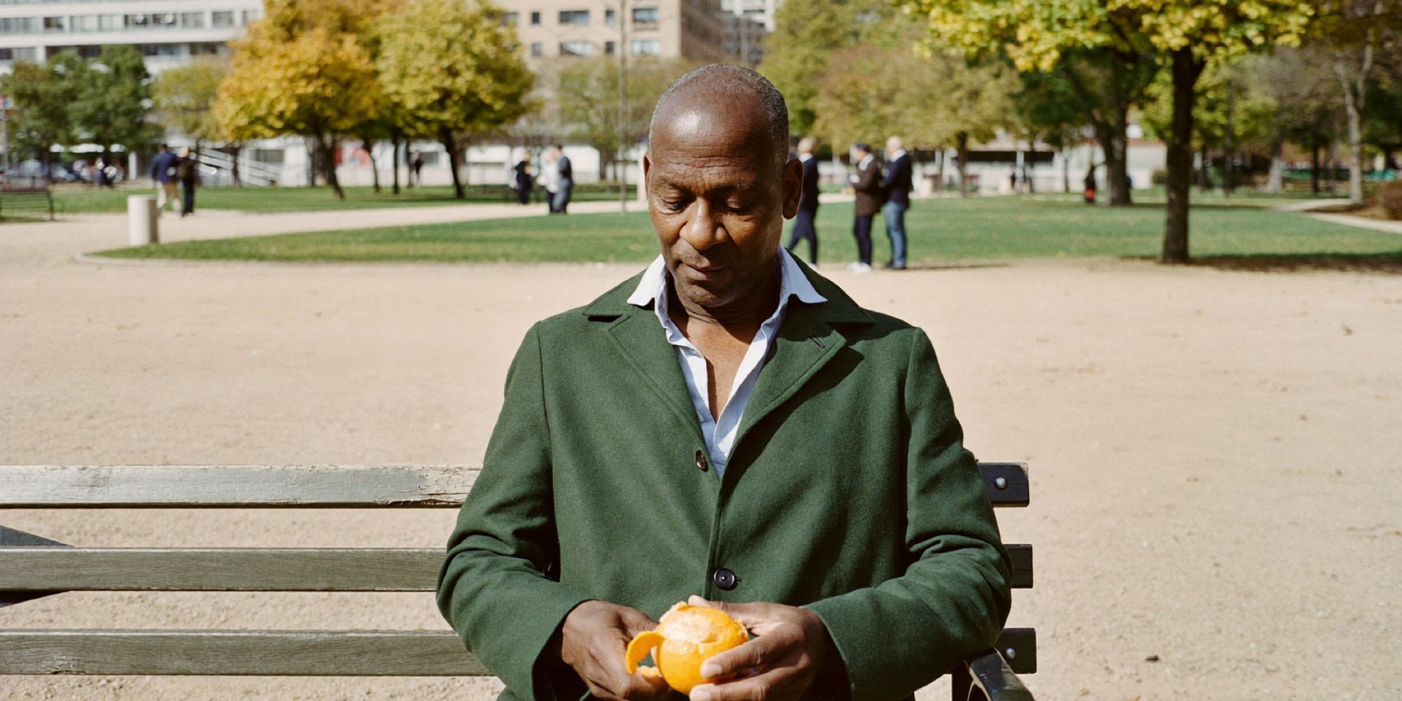 A manager taking a real lunch break away from the desk