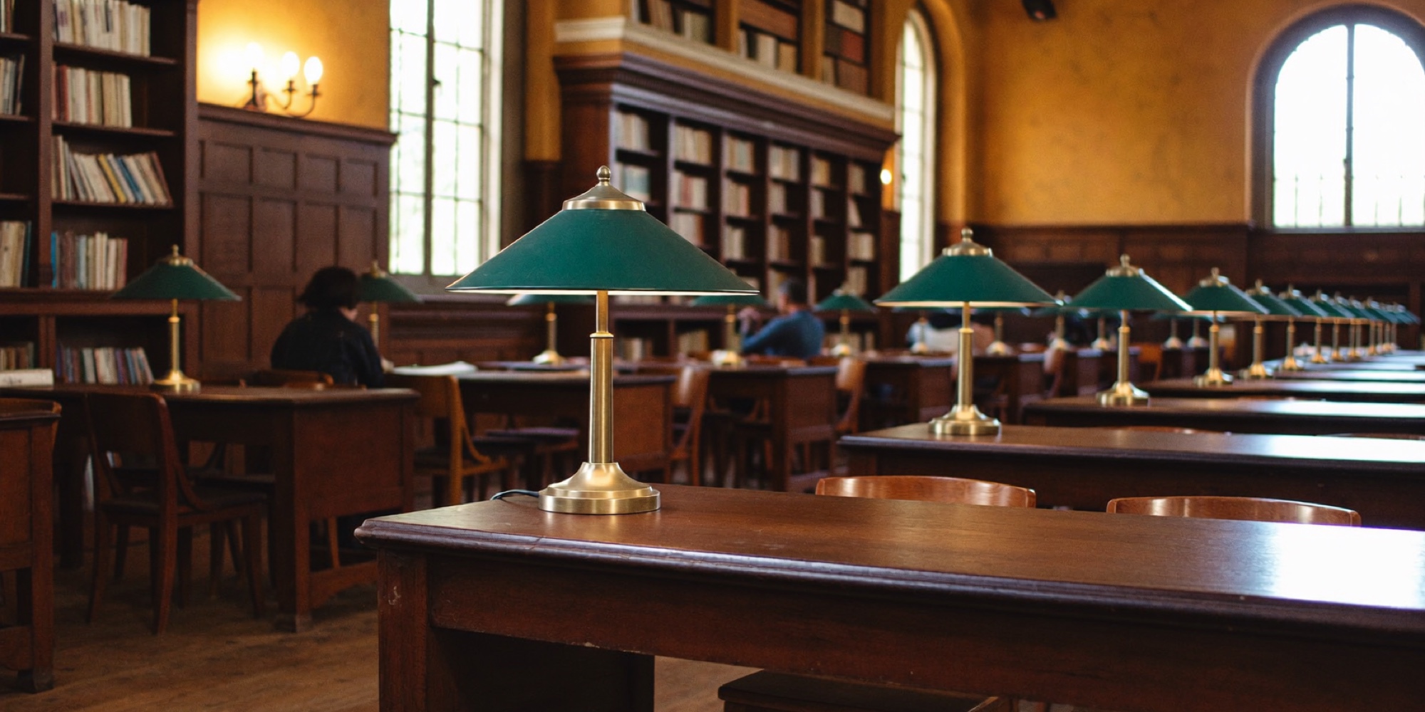 The long tables of a public library, where the first Warren Buffett books were read before anyone had heard of him