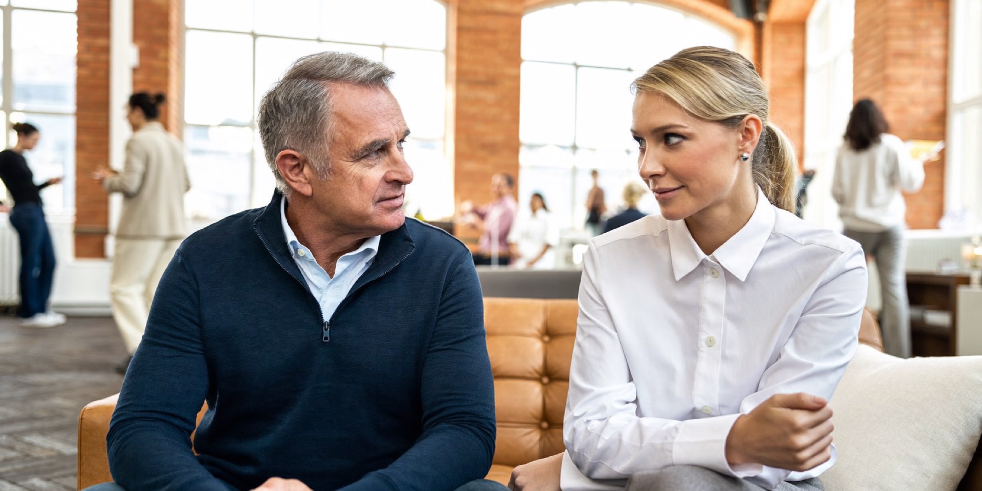 An owner talking a colleague through a decision he made that week, the raw material of a LinkedIn post that is worth reading