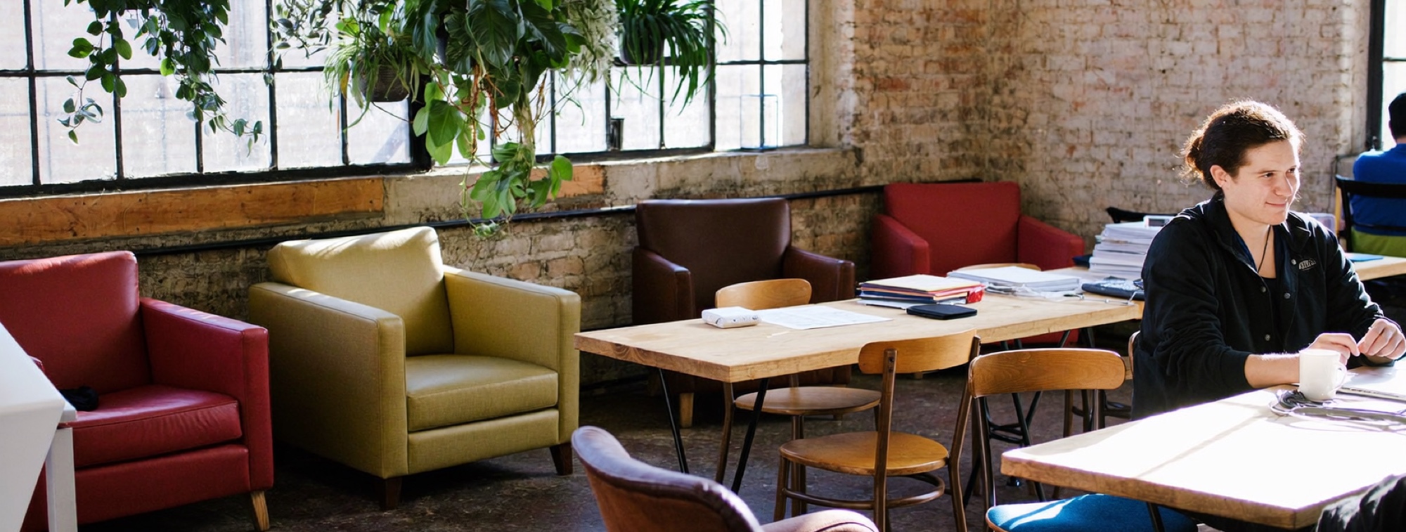A co-working loft, where many independent consultants start out