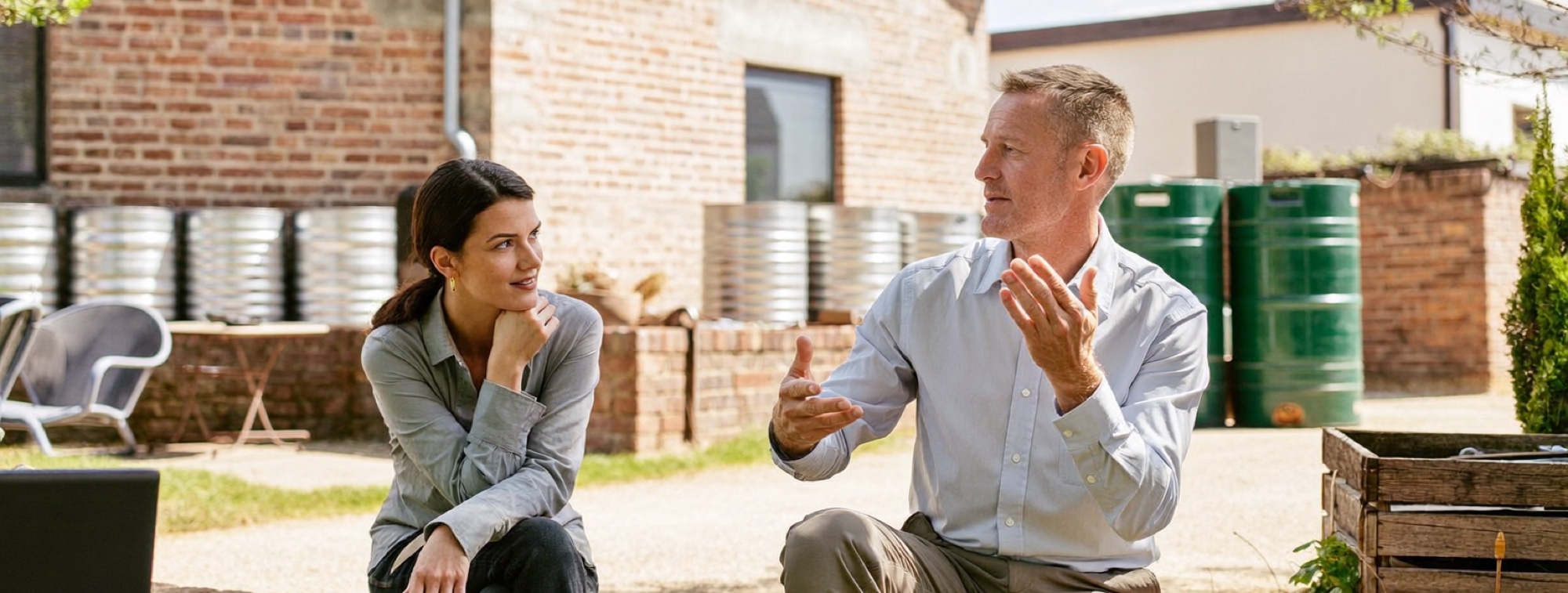 A consultant listening to a business owner, the conversation that sets the value of the work