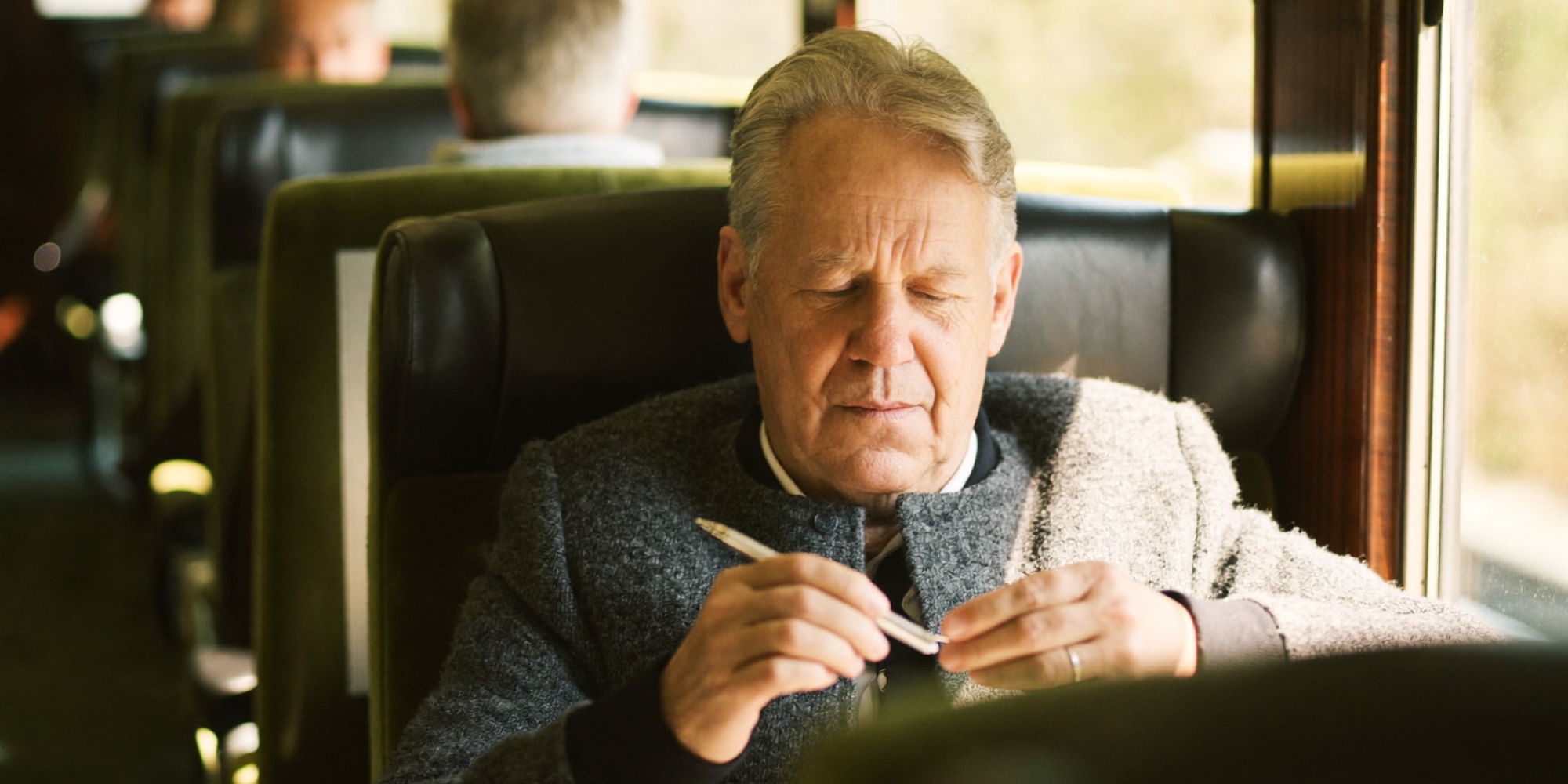 A senior candidate on the morning train, working out the one number he will ask for