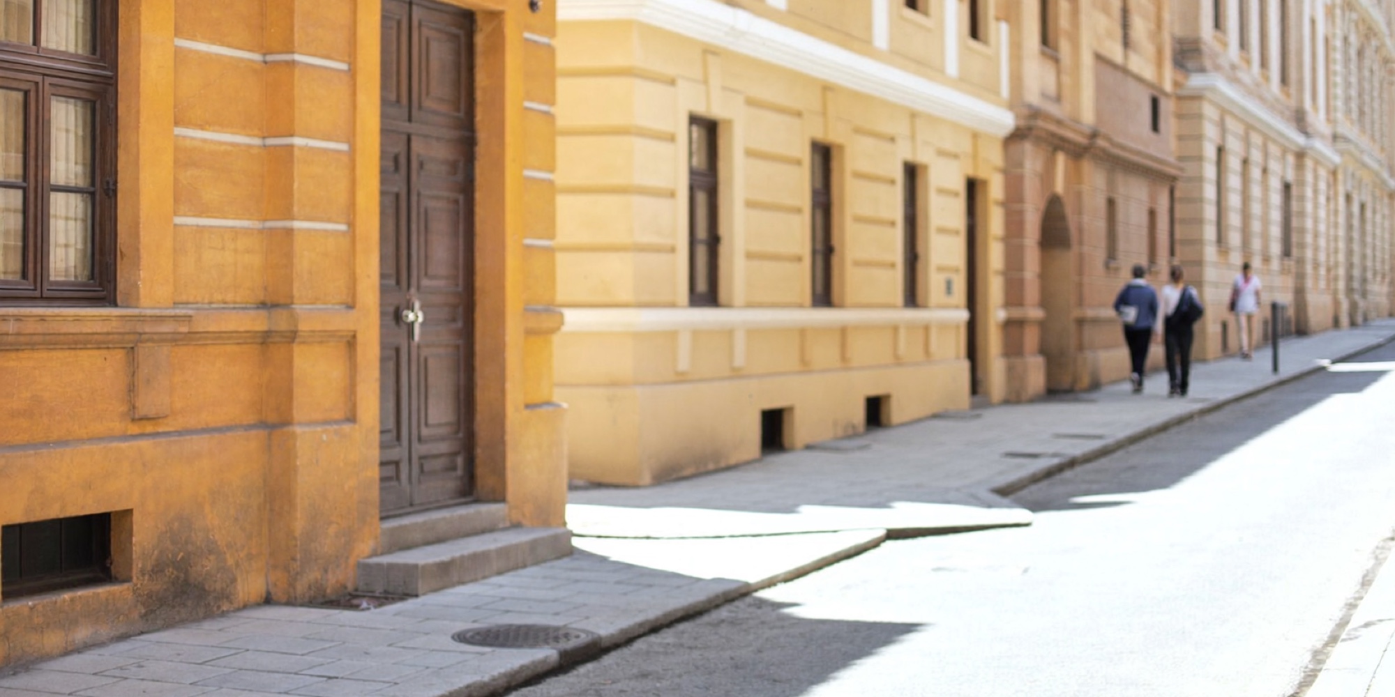A quiet business street of small offices, where many independent consultancies start