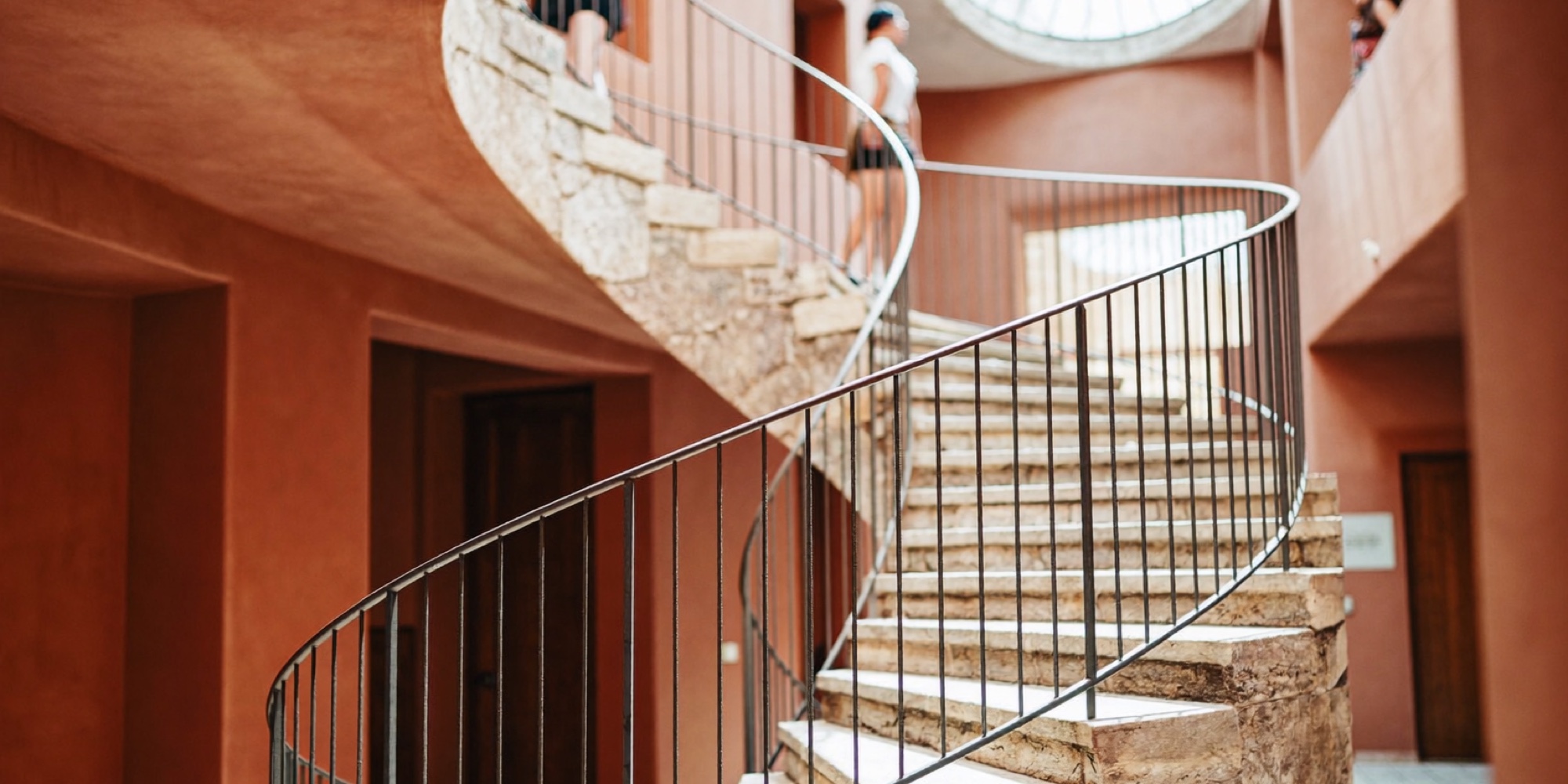 A spiral staircase, a career climbed one turn at a time