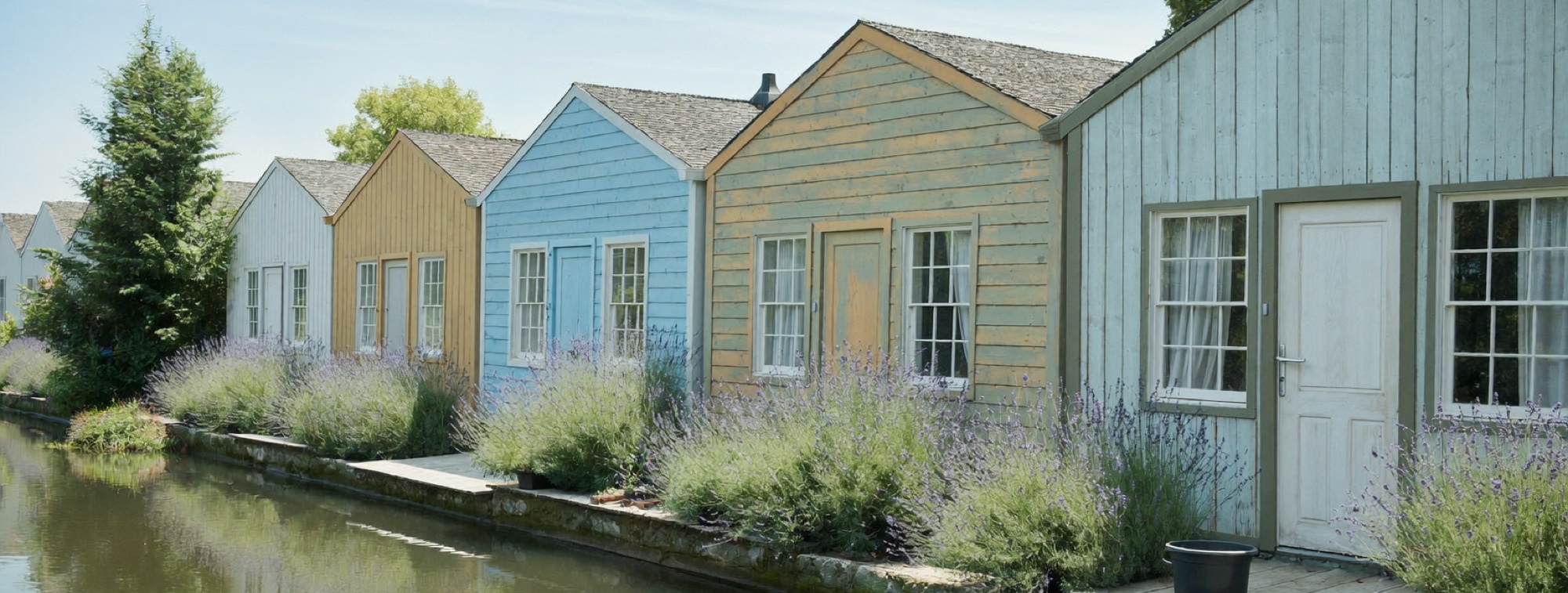 Small canal-side studios, the scale most independent practices start at