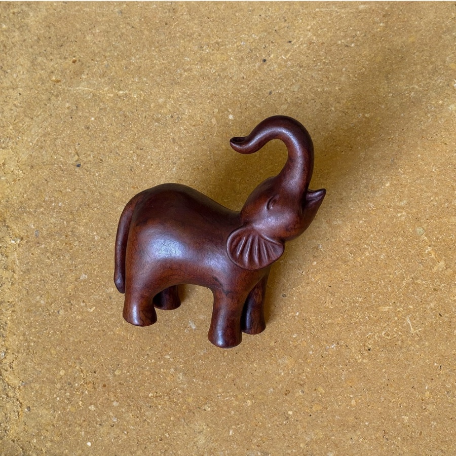 A carved wooden elephant, the animal that never forgets, for a piece on how to remember things quickly